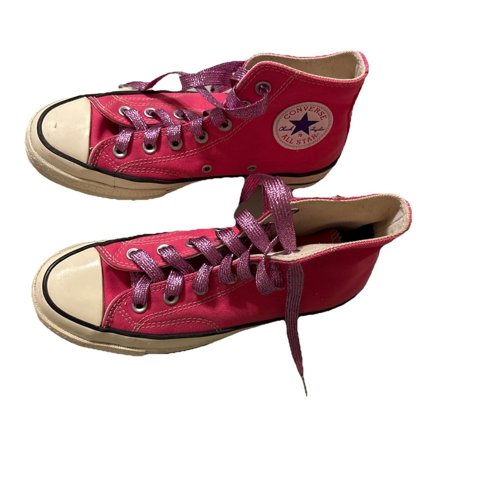 Converse Chuck Taylor  All Star 70 Hightop Sneakers Pink Canvas S/ 5.5 Women's